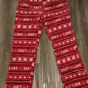 SO Red Heart Patterned Lounge Pants